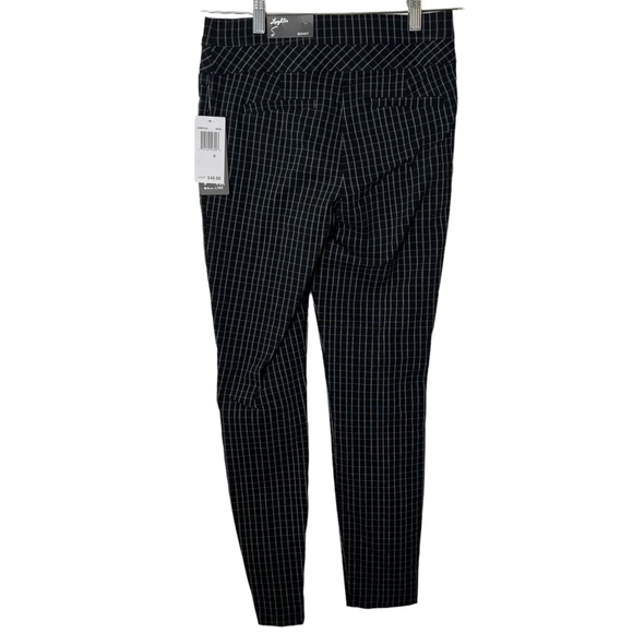 Leighton Black White Checkered Skinny Pant - Picture 4 of 12
